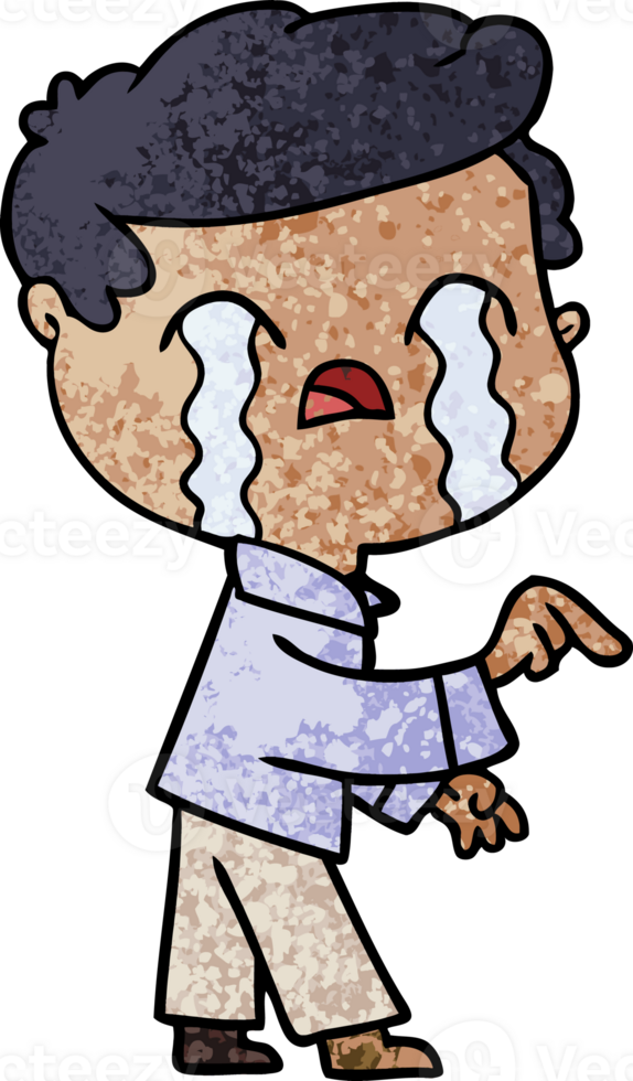 cartoon man crying drawing png