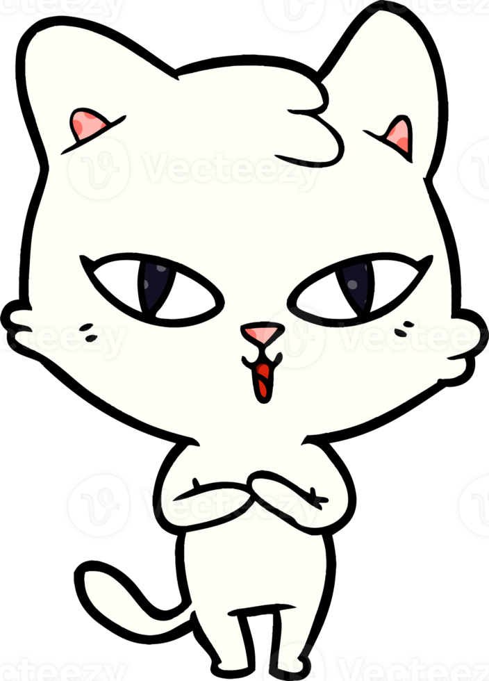 cartoon cat drawing png