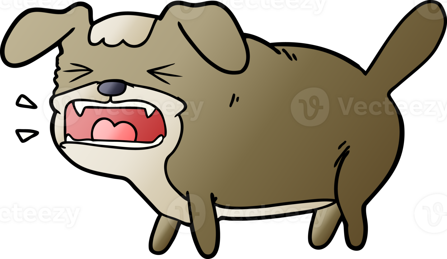 tekenfilm hond blaffen tekening png