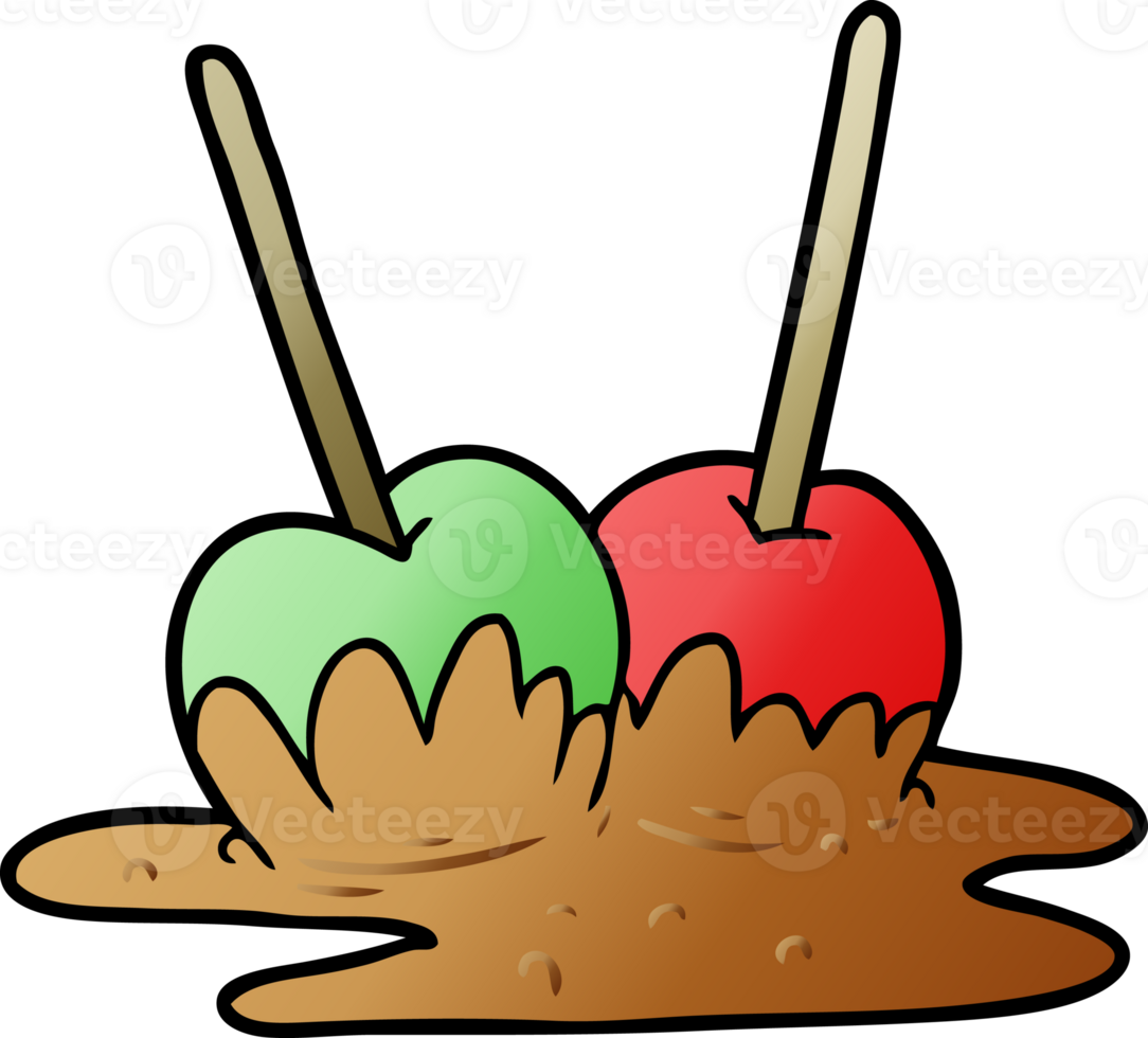 cartoon toffee apples drawing png