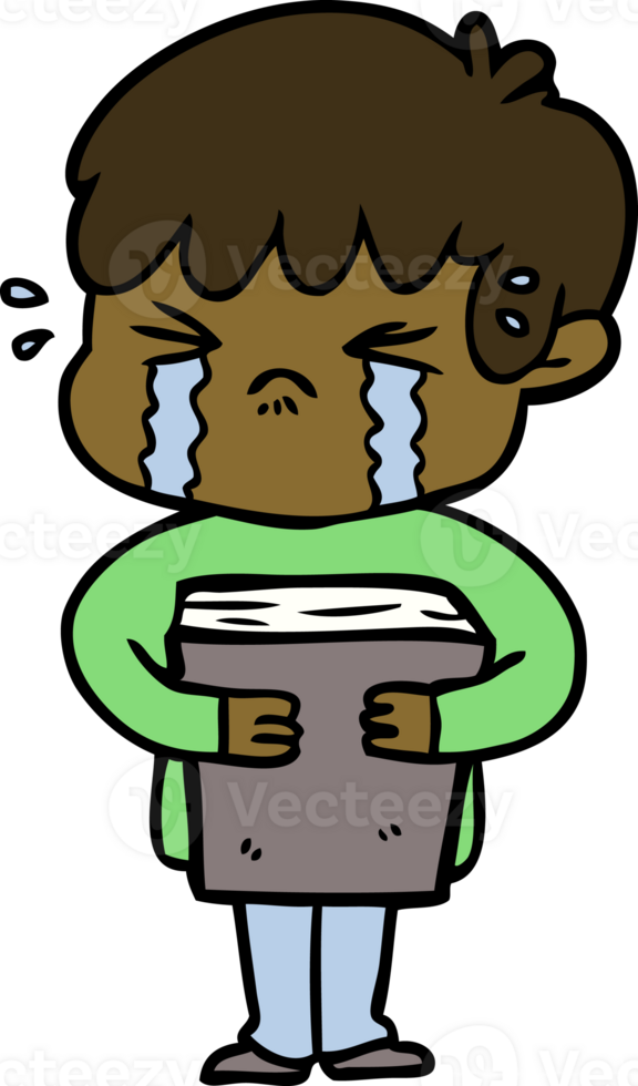 cartoon boy crying drawing png