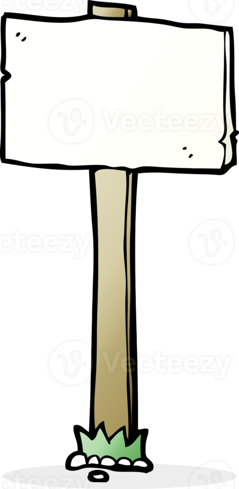 cartoon signpost drawing png