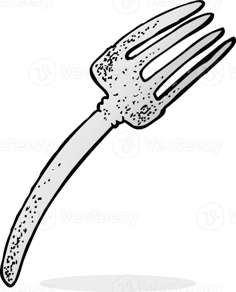 cartoon fork drawing png