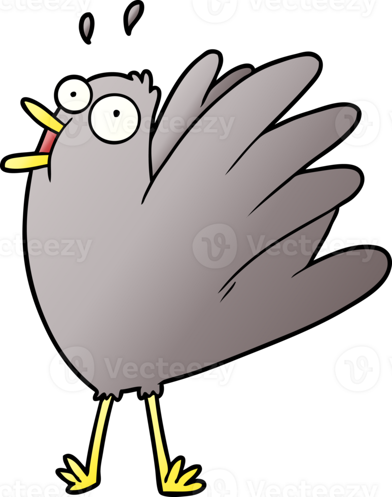 cartoon bird squawking drawing png