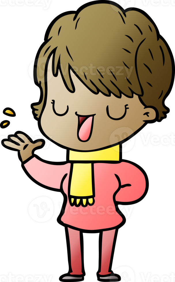 cartoon woman talking drawing png