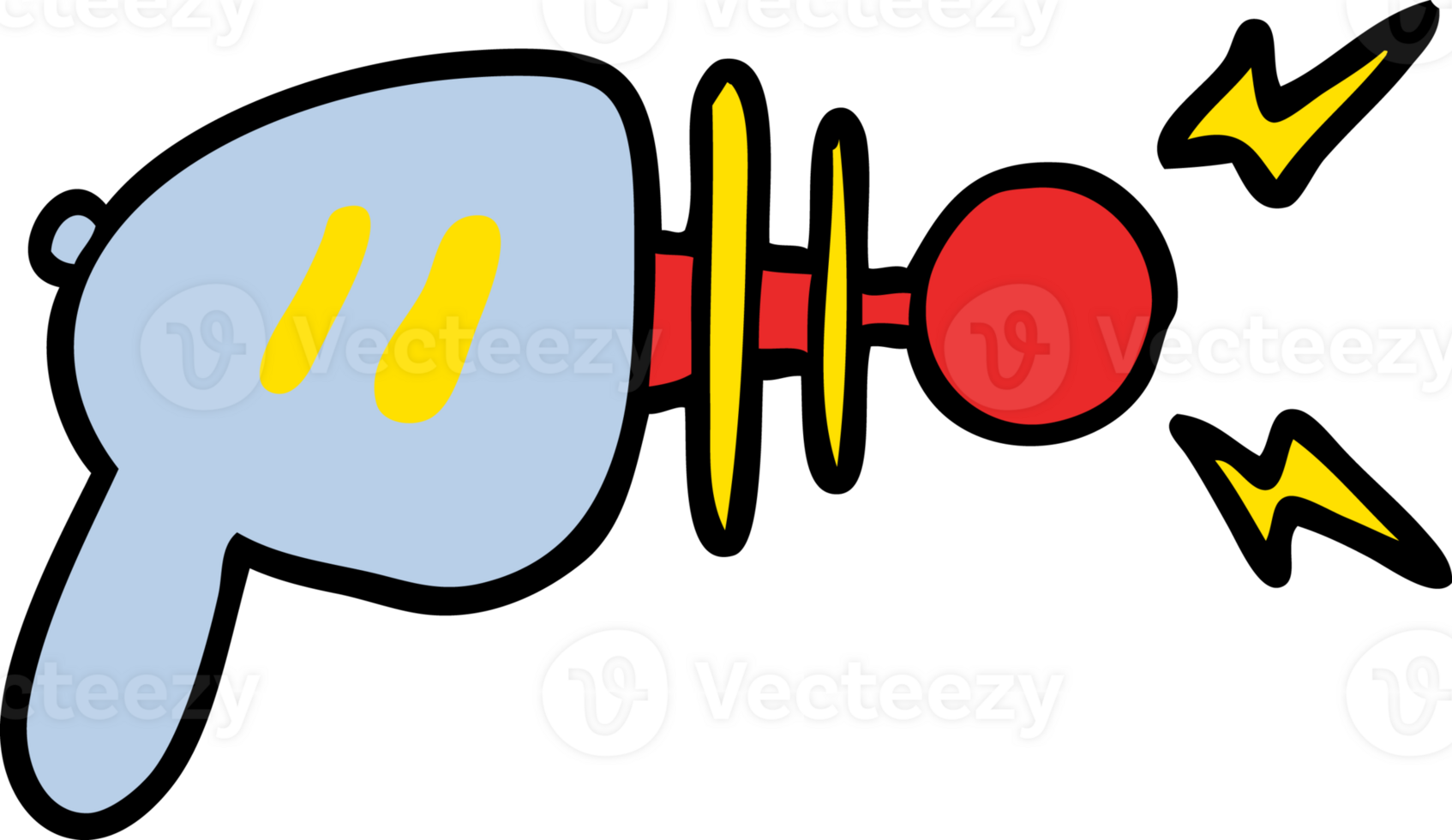 cartoon ray gun drawing png