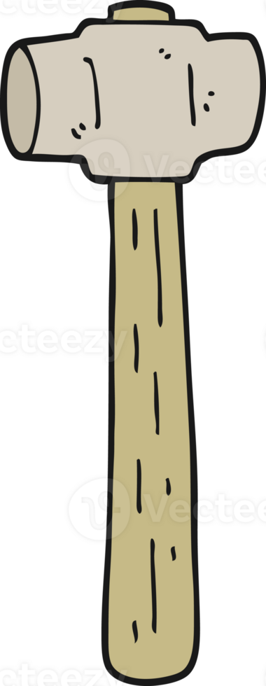 cartoon sledgehammer drawing png