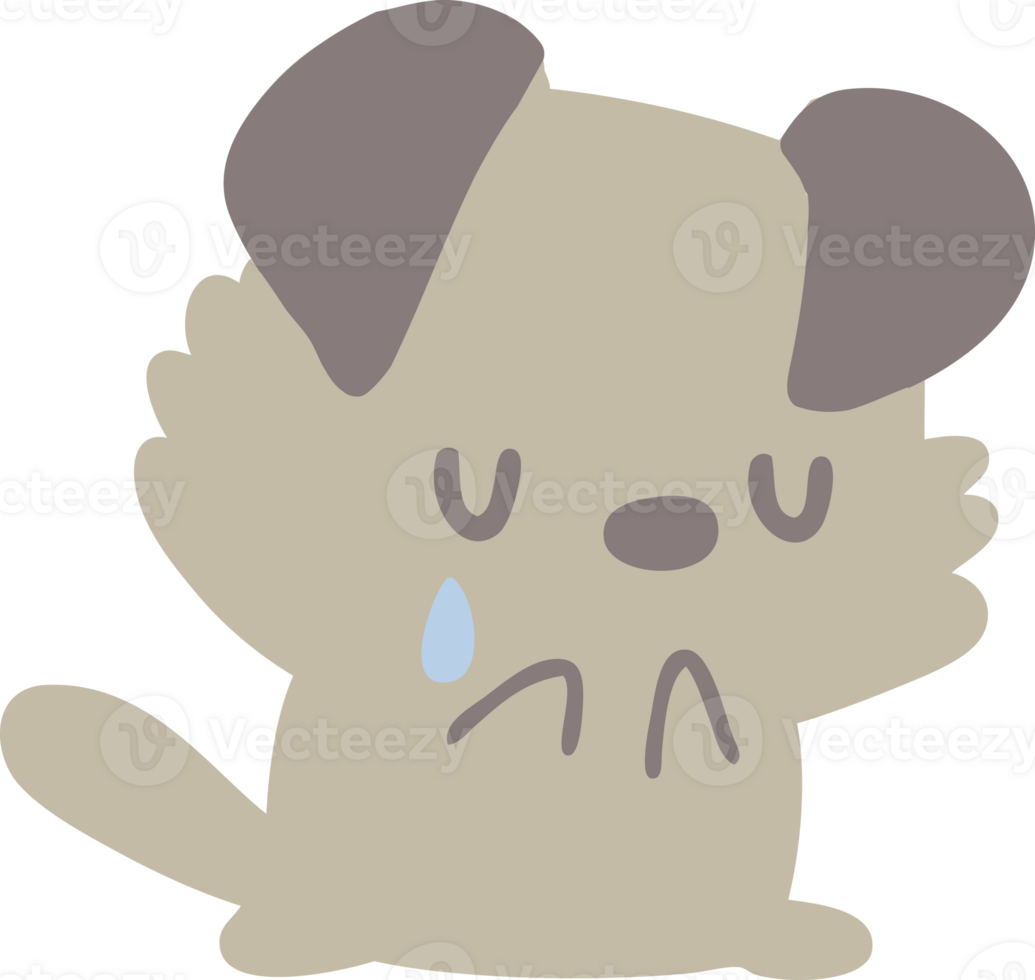 crying puppy drawing png