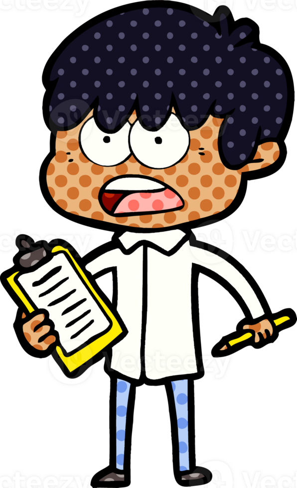 worried cartoon boy drawing png