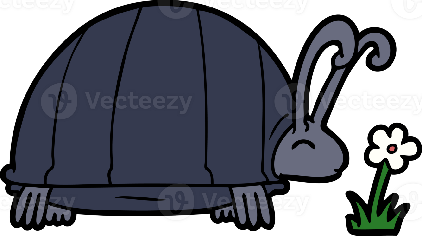 cartoon bug and flower drawing png