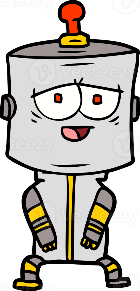 cartoon robot drawing png