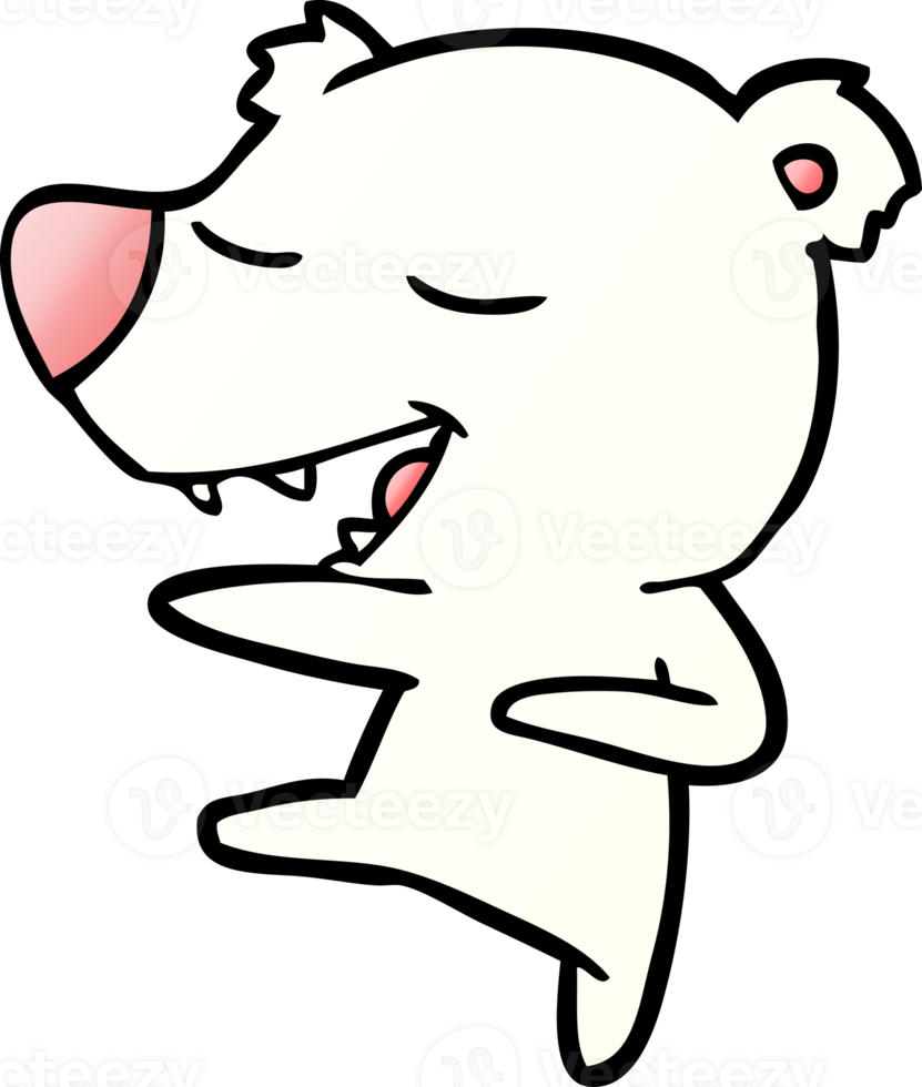 polar bear cartoon drawing png