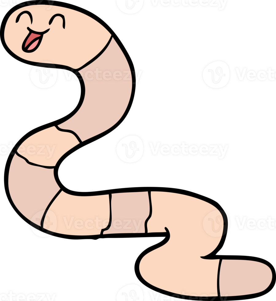 cartoon worm drawing png