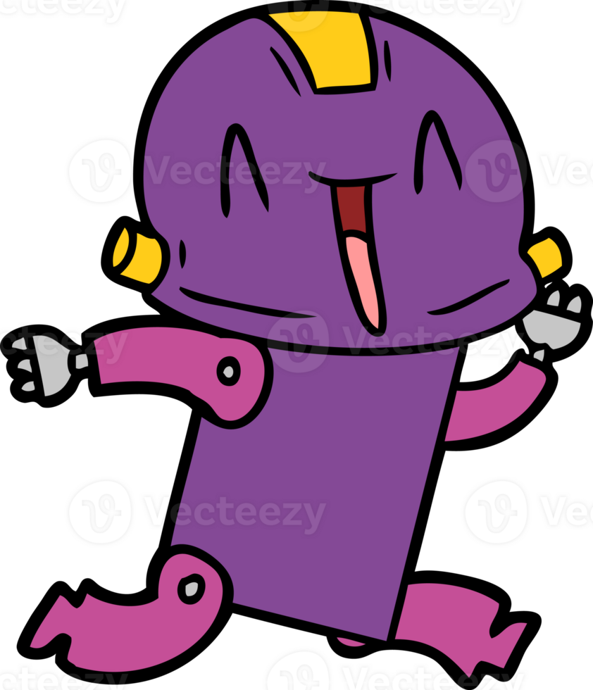 cartoon robot drawing png