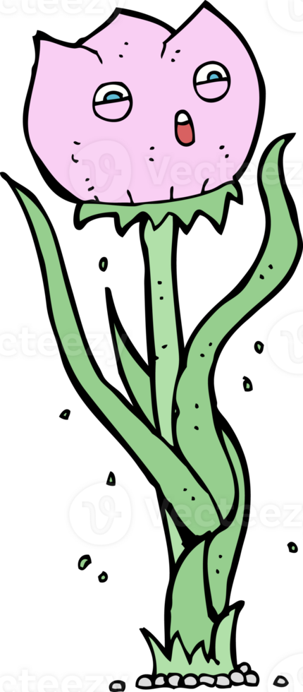 cartoon flower drawing png