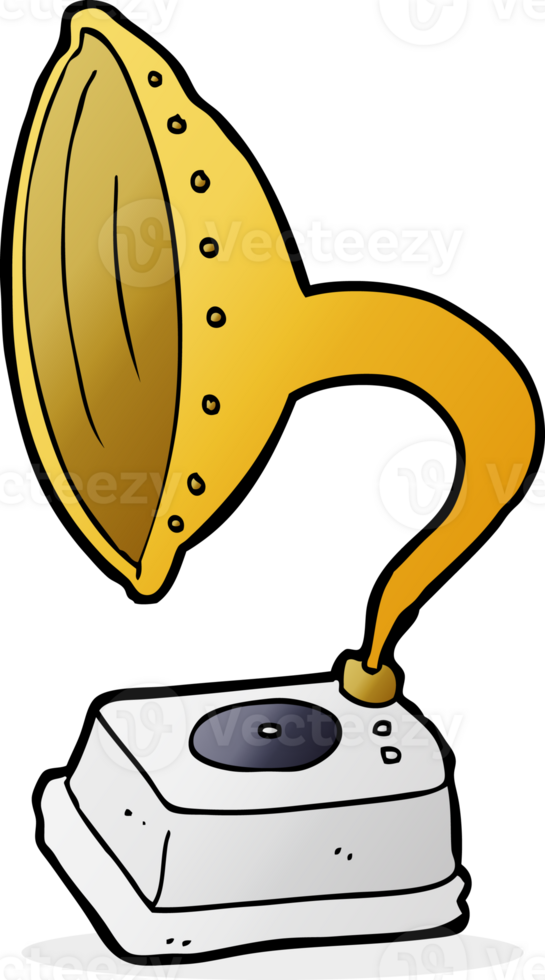 cartoon phonograph drawing png