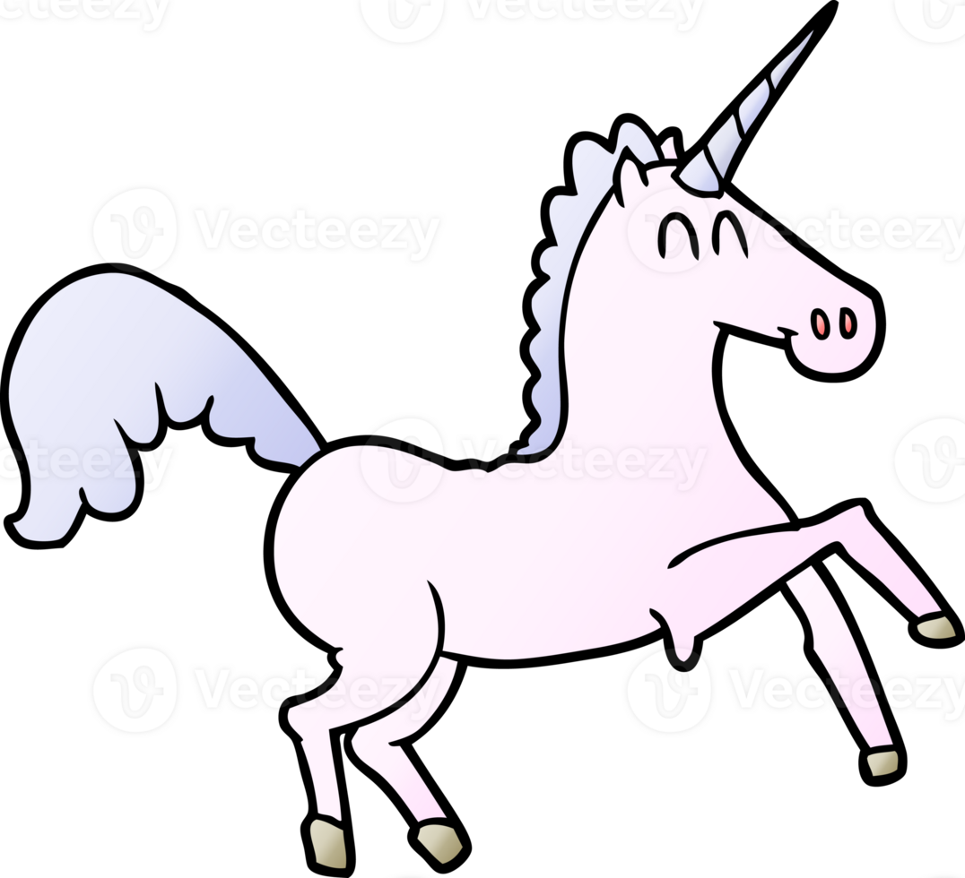 cartoon unicorn drawing png