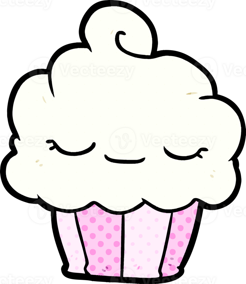 funny cartoon cupcake drawing png