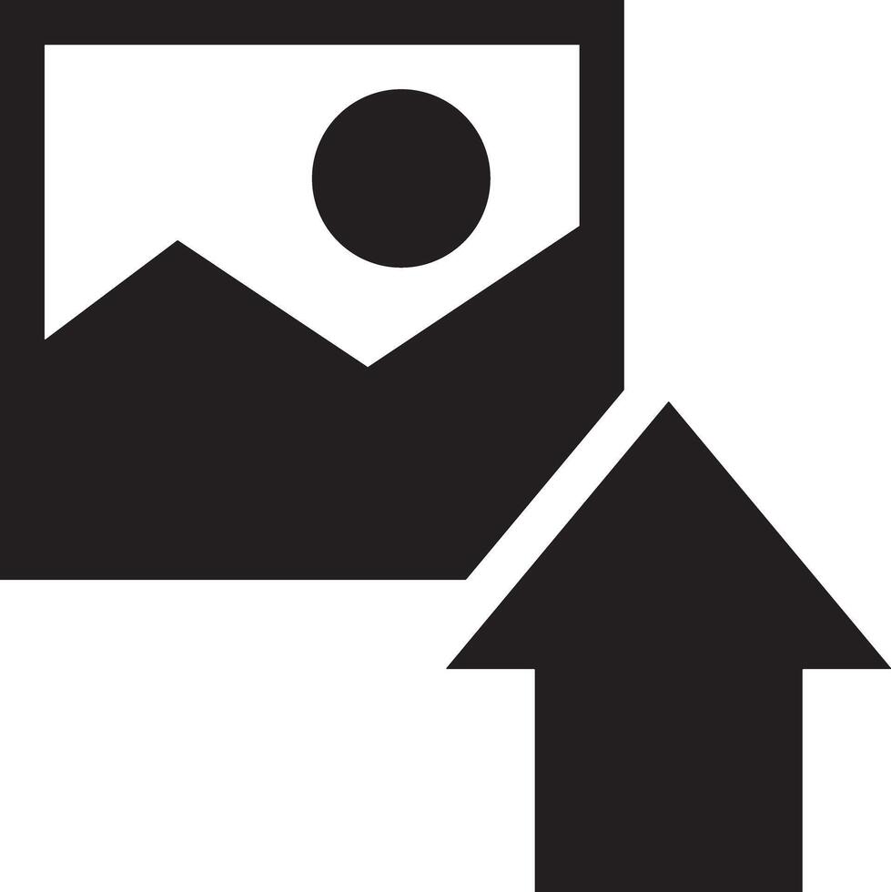 Upload icon symbol image vector
