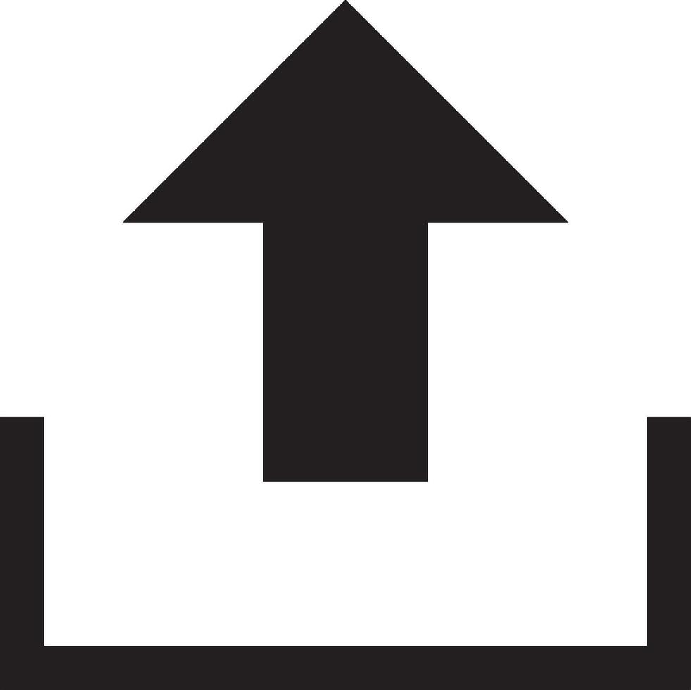 Upload icon symbol image vector