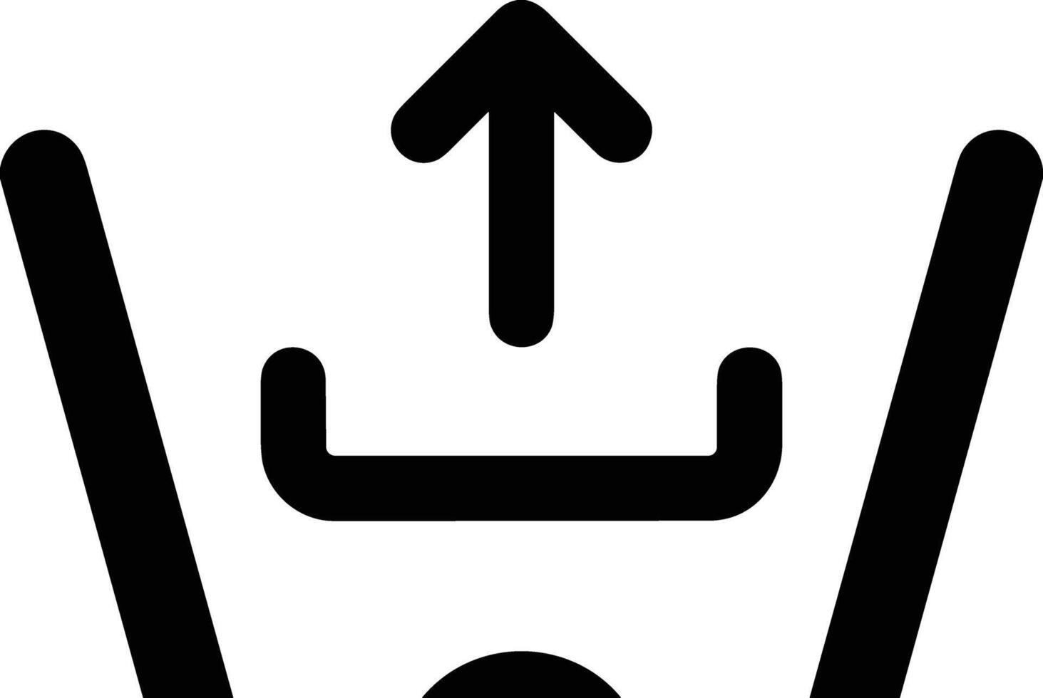 Upload icon symbol image vector