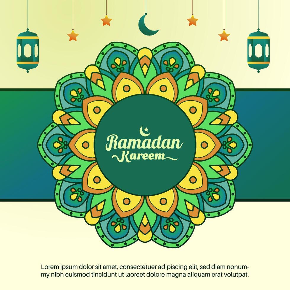 Ramadan Kareem design concept. ramadan kareem greeting card background. illustration vector