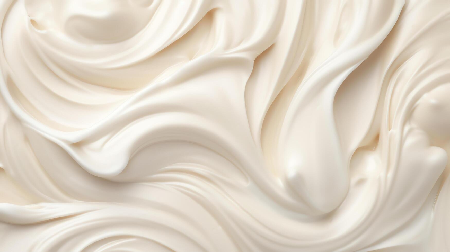 Generate an image of a creamy white substance with a smooth, velvety texture photo