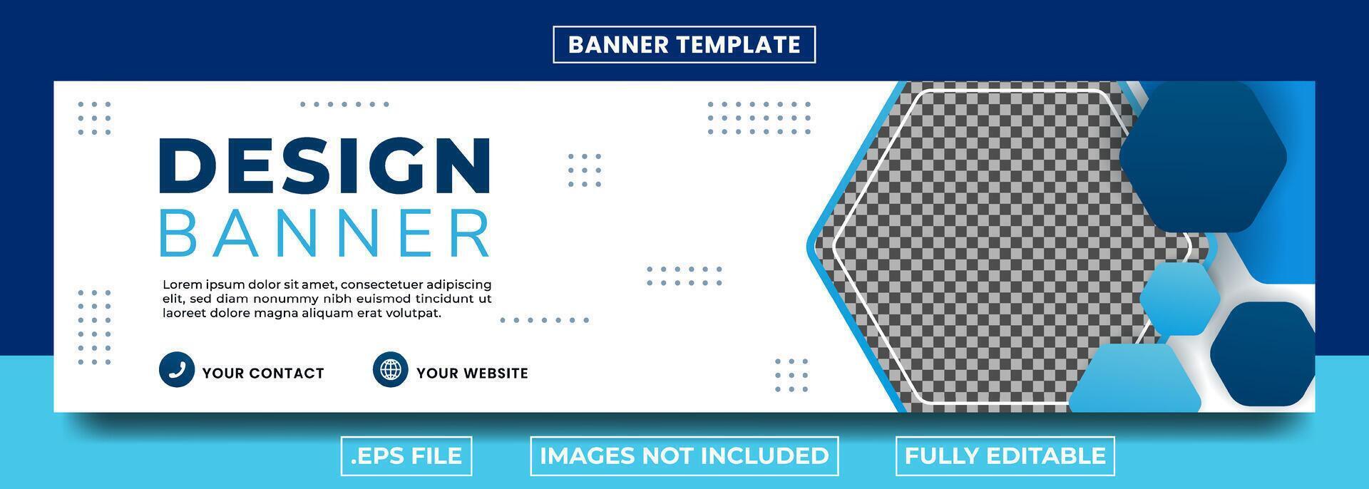Business banner modern abstract design premium vector