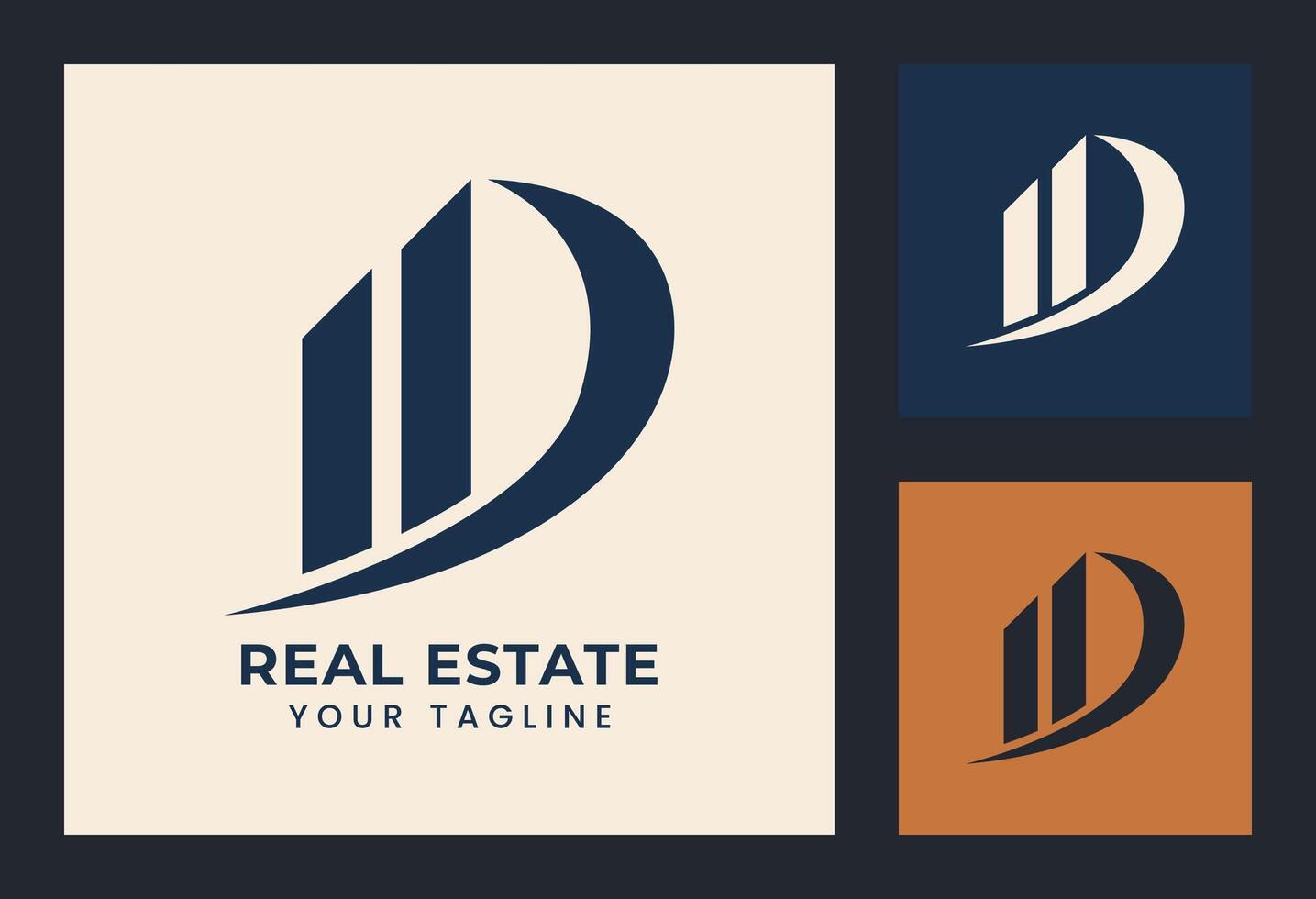 Real estate logo design concept suitable your business, property, building, est vector