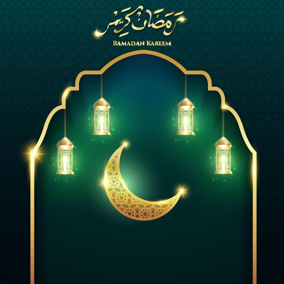 Ramadan Kareem design concept. ramadan kareem greeting card background. illustration vector