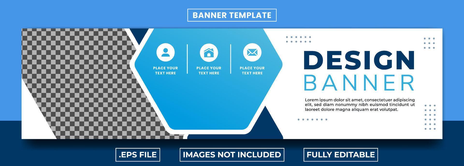Business banner modern abstract design premium vector