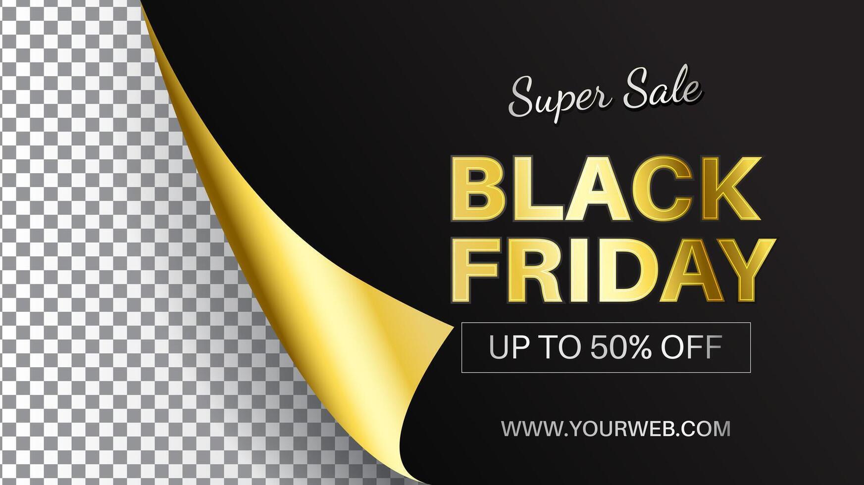 Black friday sale background with golden background vector