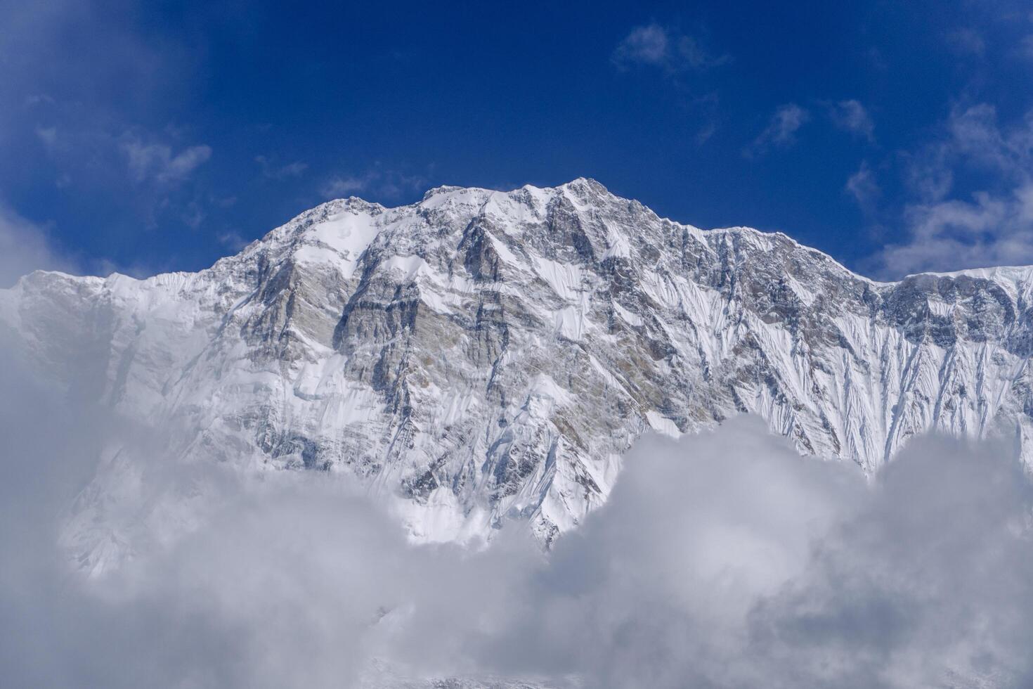 snow covered mountain peaks, Mountain in nepal, mount everest country, Annapurna Base Camp photo