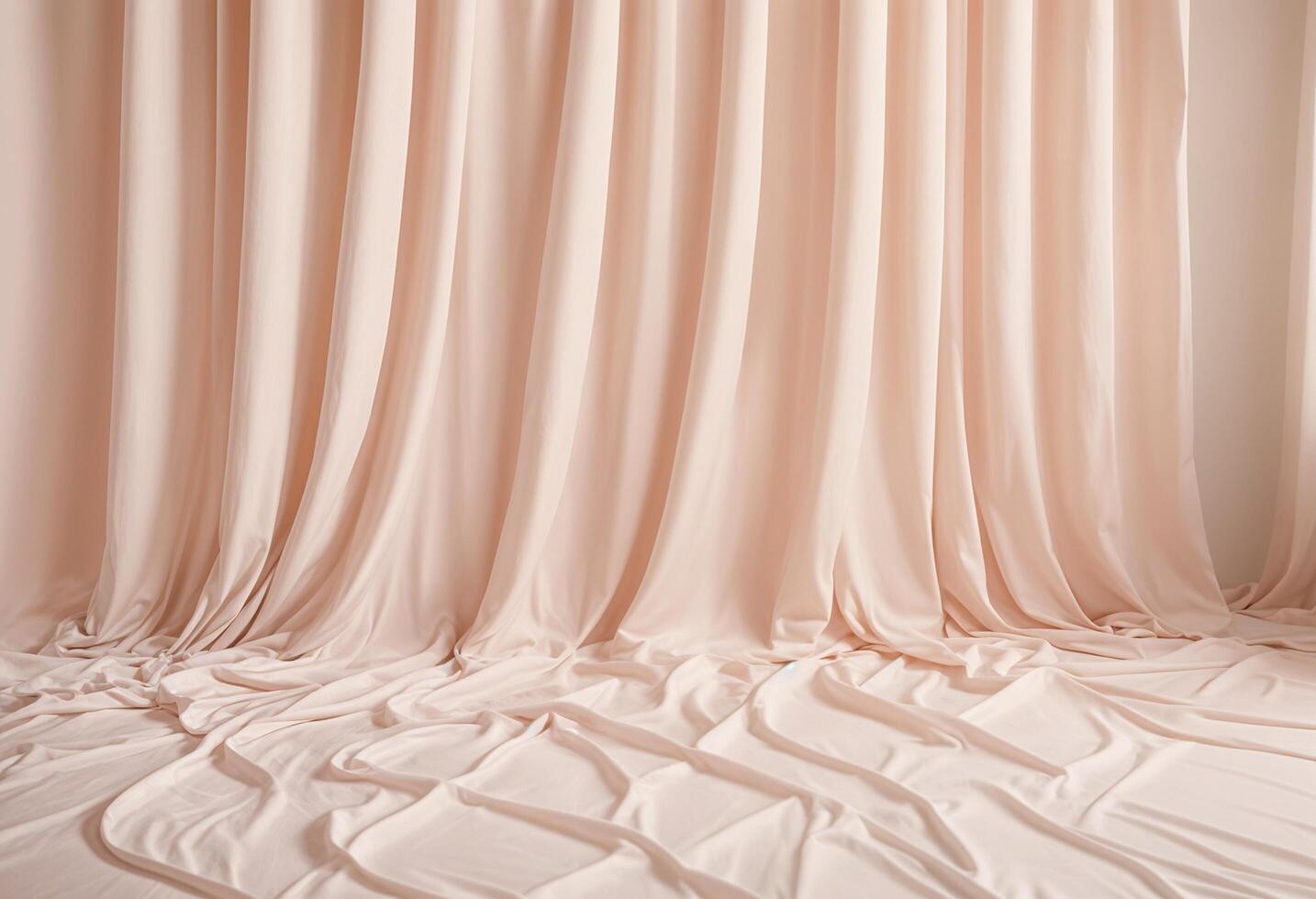 Simple mockup background concept Soft pink fabric background photo