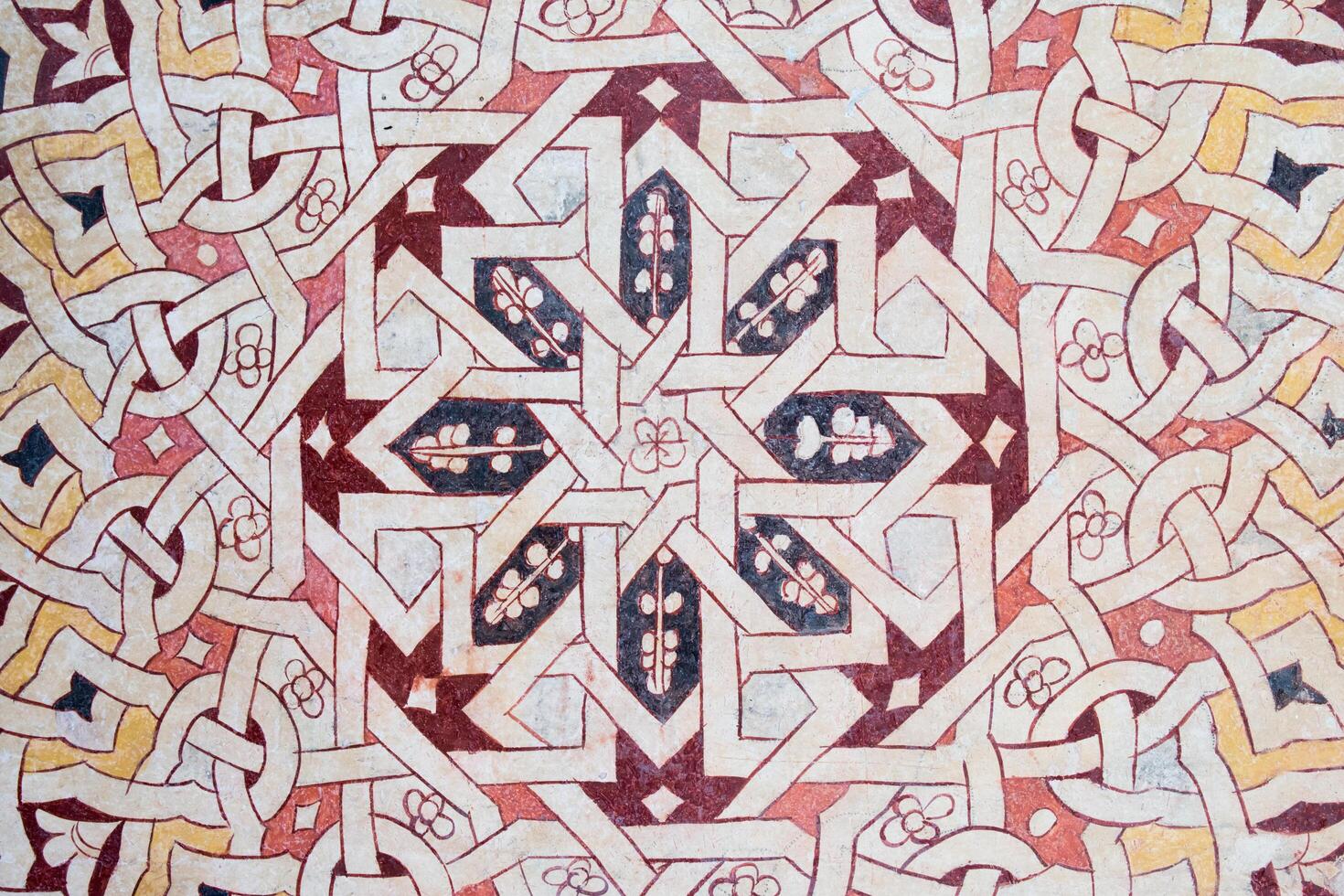 Beautiful mosaic with syimmetrical pattern photo