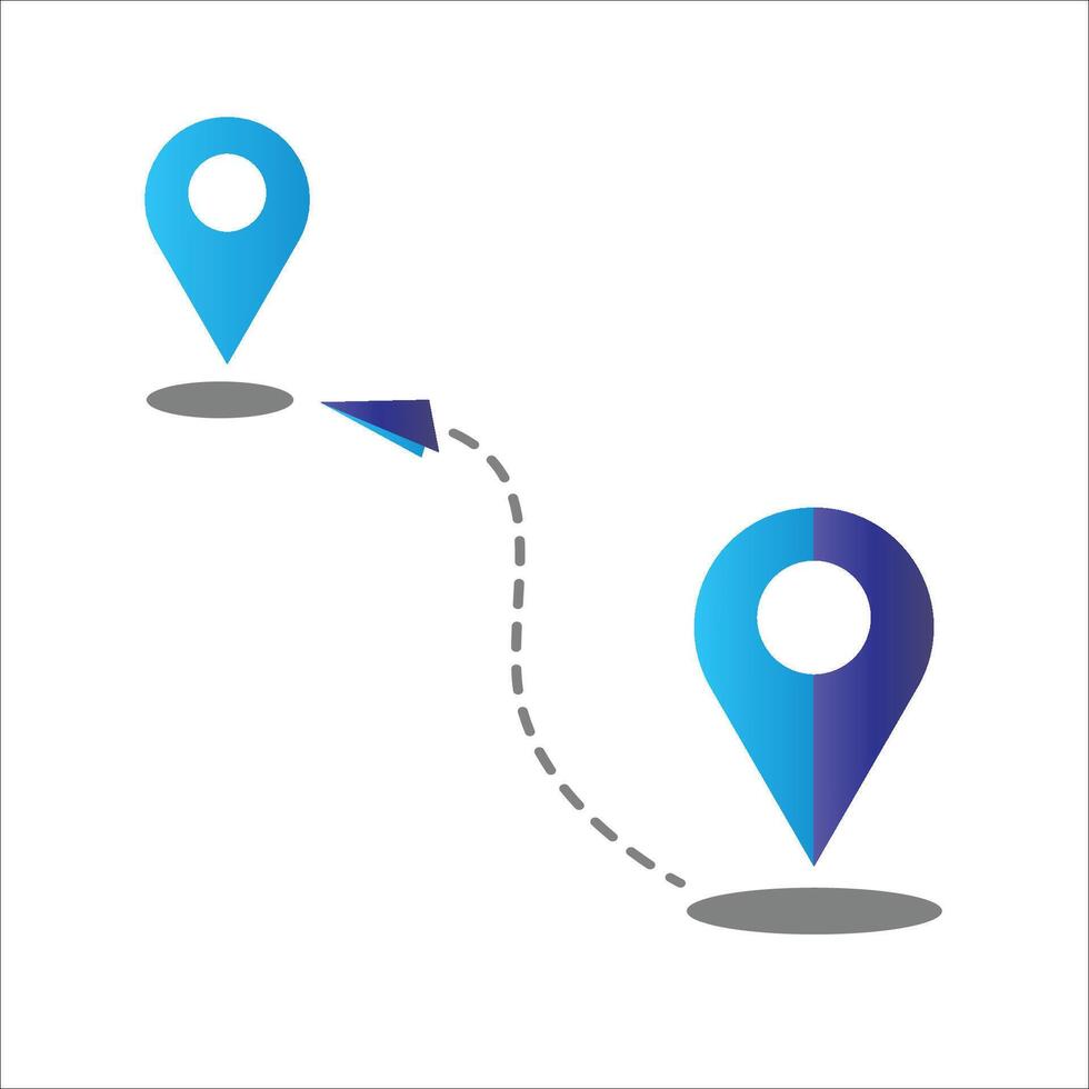 location icon, Set of map pointers vector