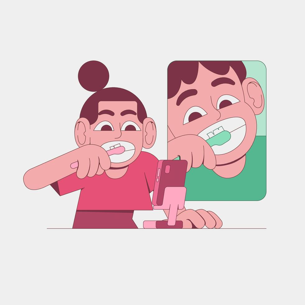 Long Distance Relationship vector