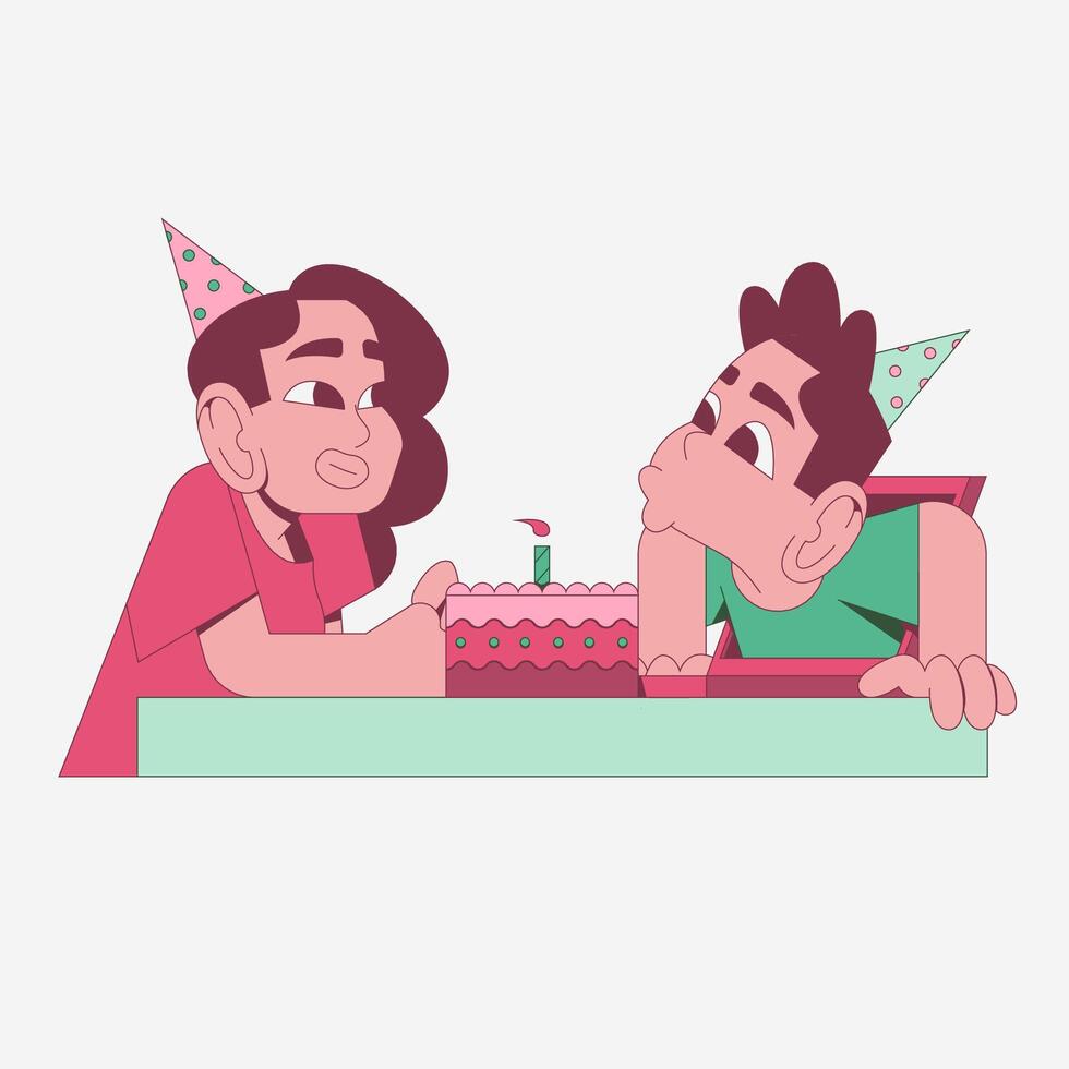 Long Distance Relationship vector