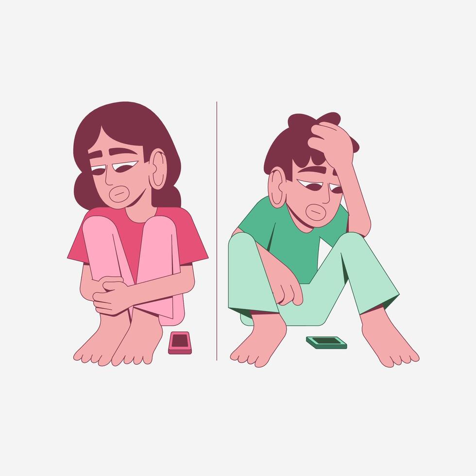 Long Distance Relationship vector