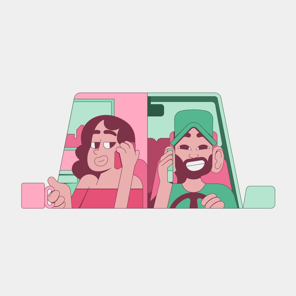 Long Distance Relationship vector