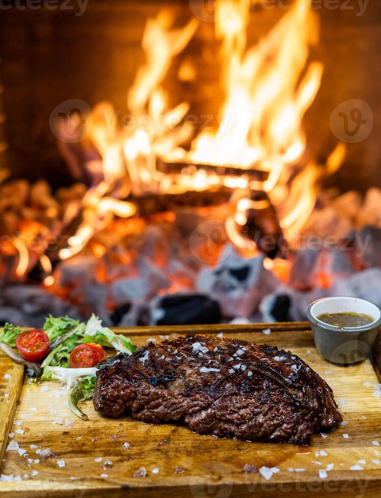 Supreme quality cuts of Argentine beef, grilled. photo