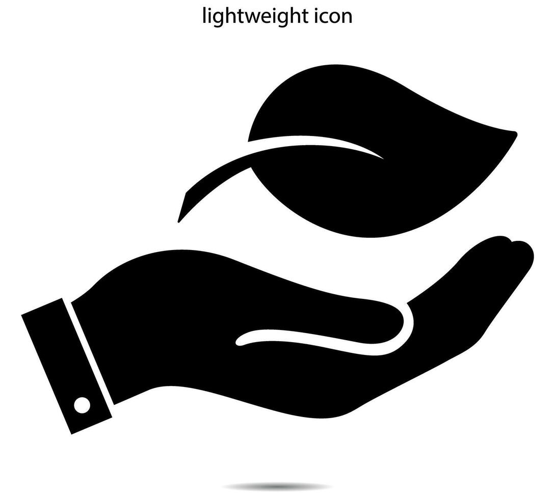 lightweight icon, illustrator on background vector