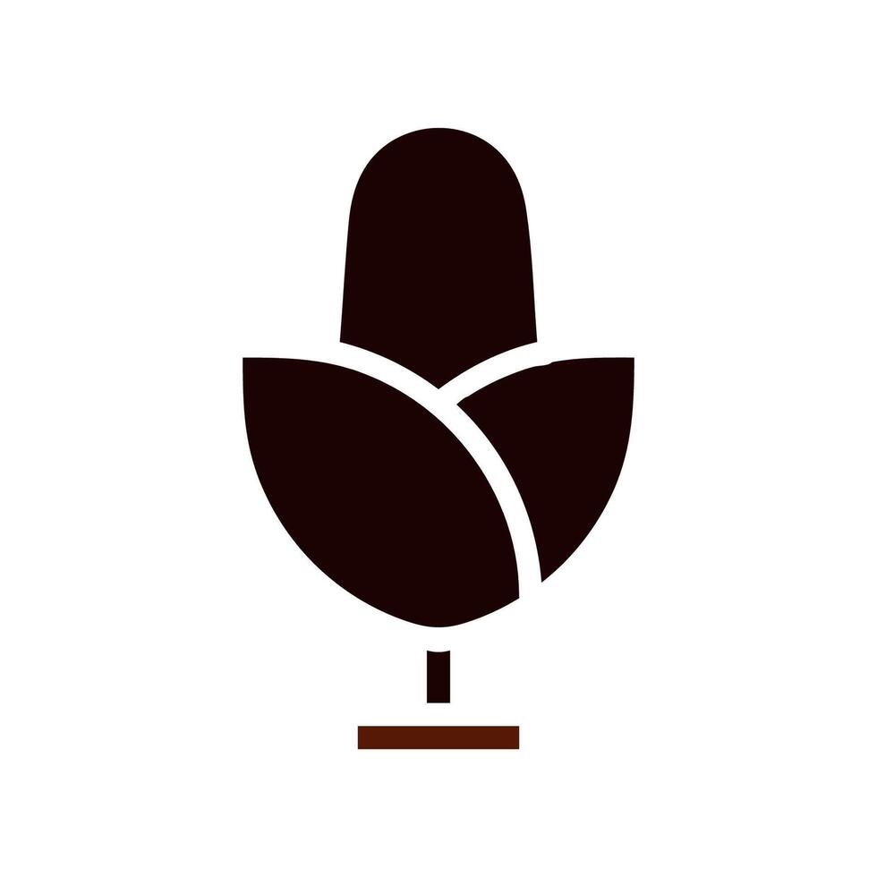 agriculture icon solid brown summer vector
