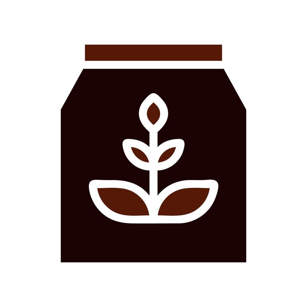 agriculture icon solid brown summer vector