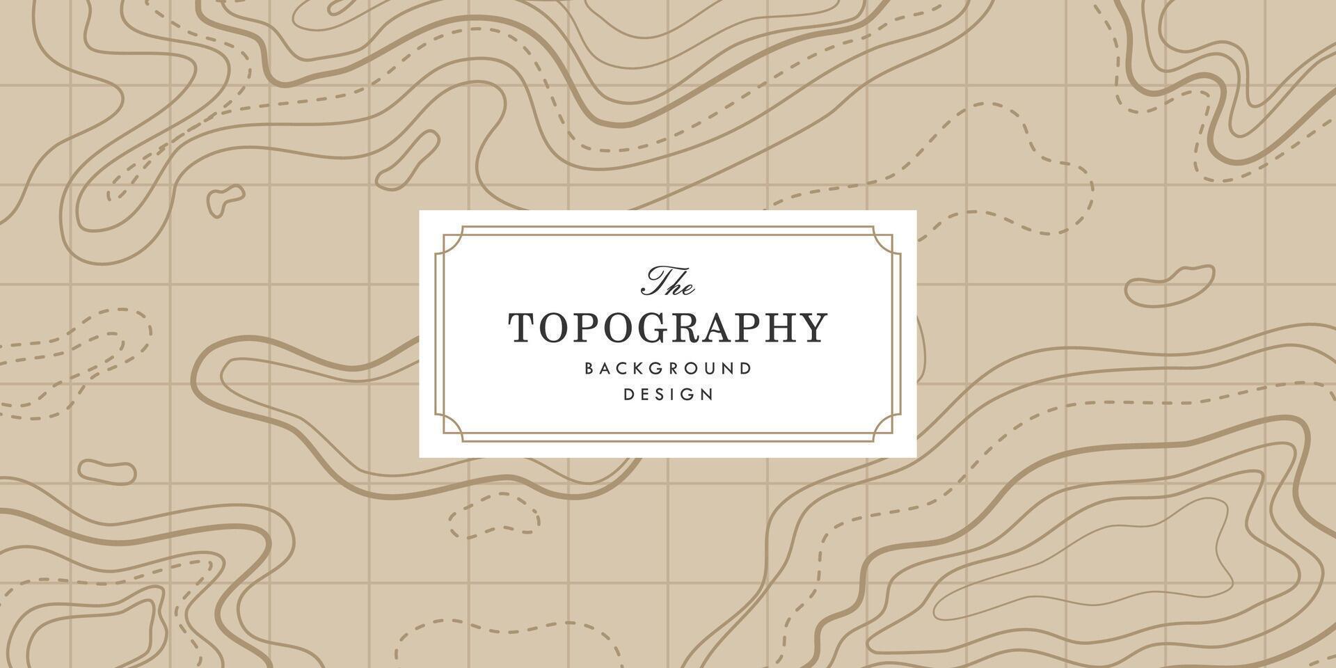 vintage Topographic map texture, contour lines background. elevation map with contour lines. Topographic map with contour lines. Geographic terrain vector