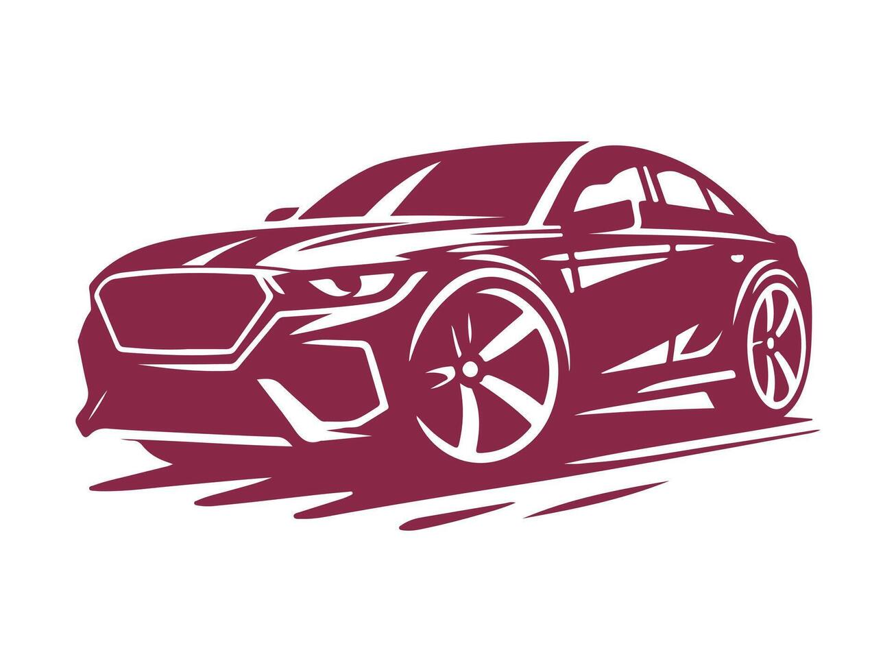 Sport car icon on a white background vector