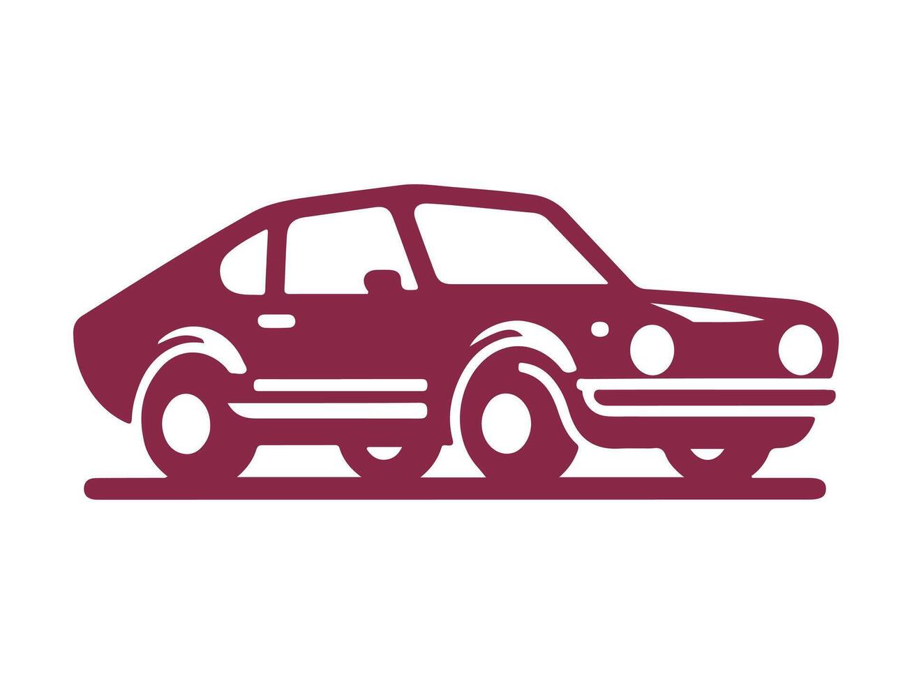 a car icon on a white background. car logo vector