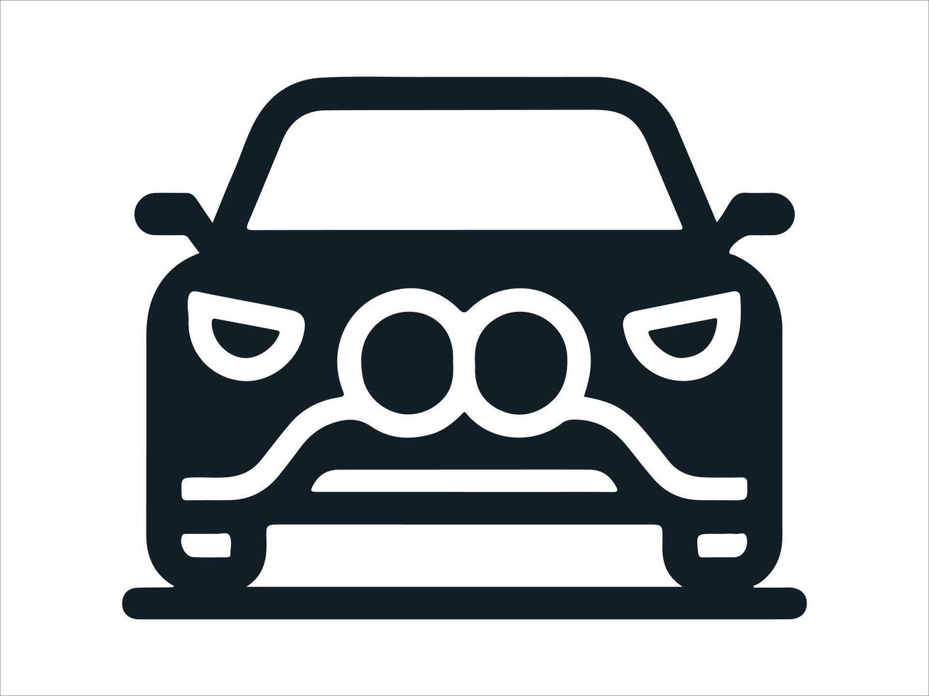 car icon on white background vector