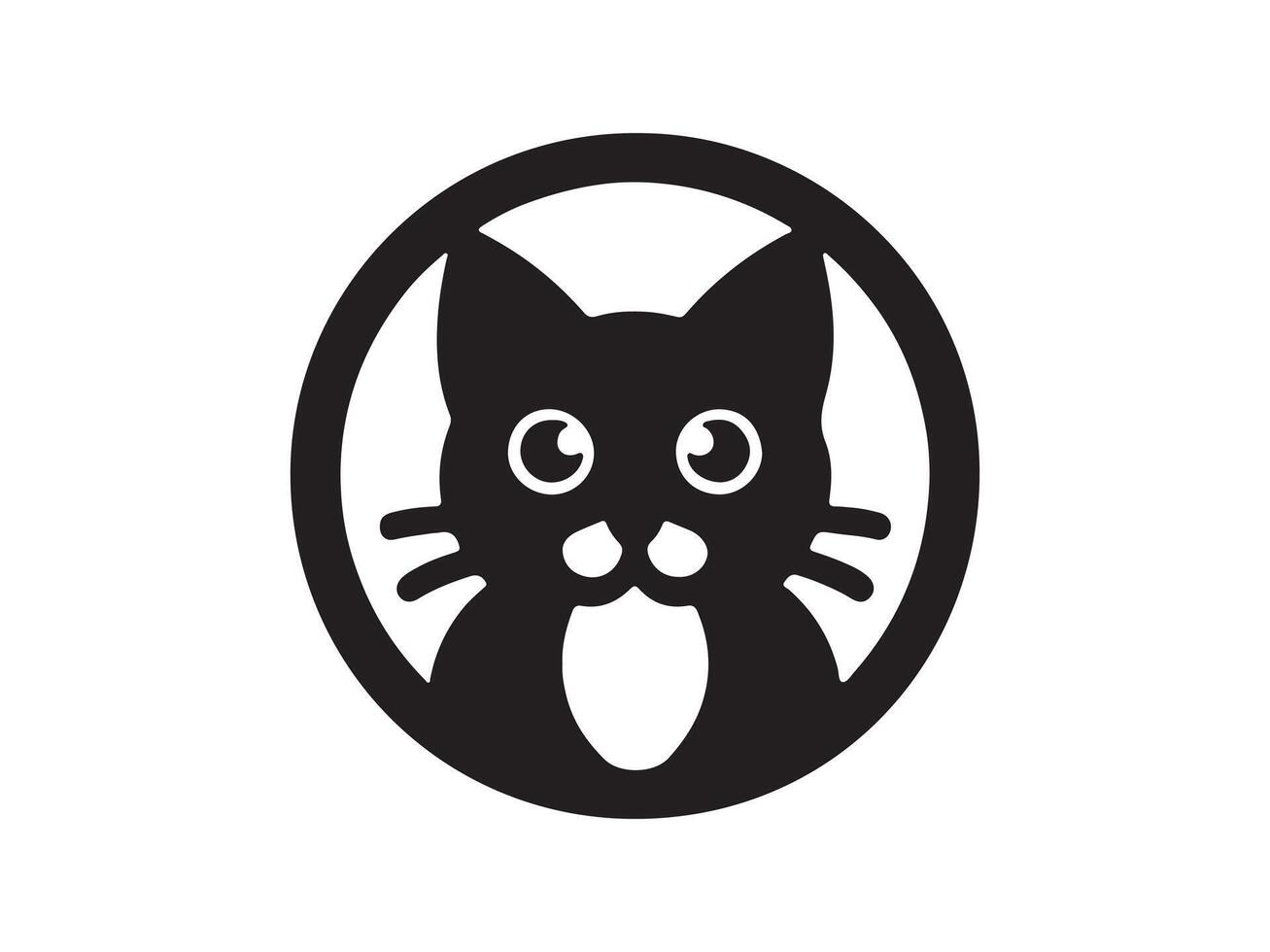 Cat Logo Design Icon Symbol Template vector
