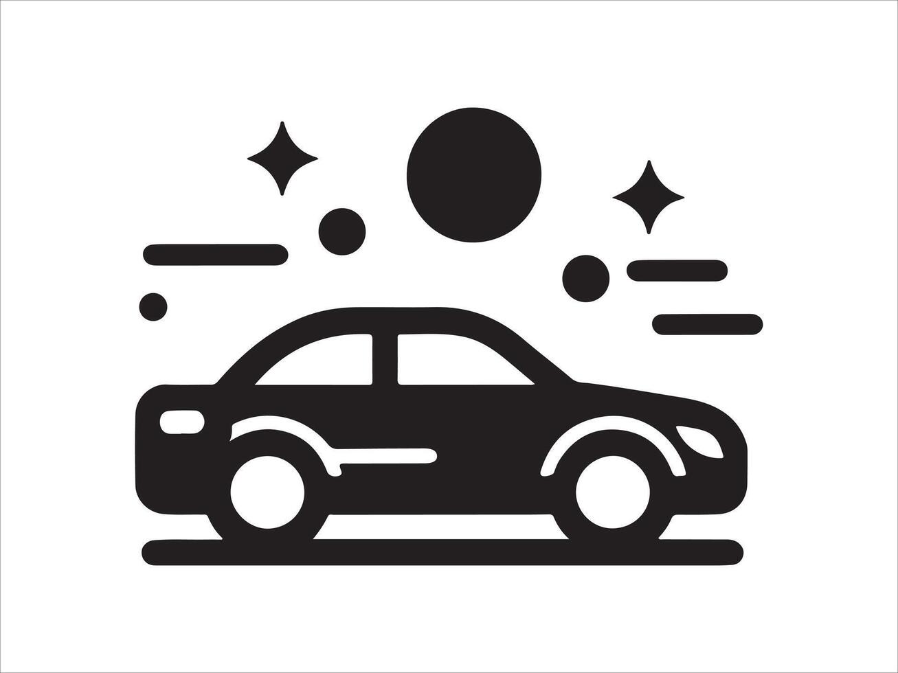 car icon illustration on white background vector